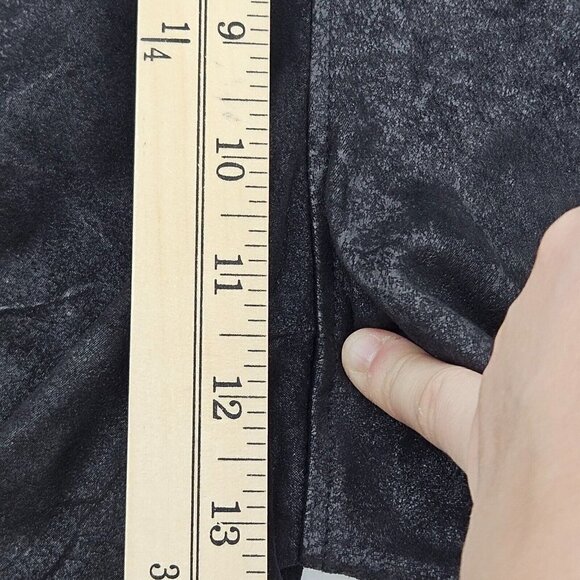 Free People Midnight Black Vegan Suede Leggings Women’s Size M High Rise Party - Picture 7 of 10